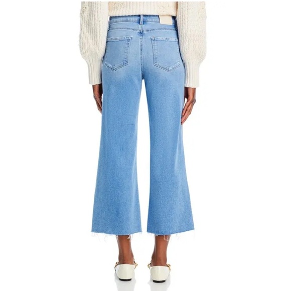 PAIGE Anessa Ankle Length Wide Leg Jeans Size 31 Helena - Picture 2 of 16